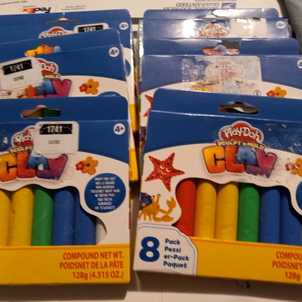 Play-Doh, Sculp'N Mold, 8 pack primary colors clay New unopened packages - Picture 4 of 8